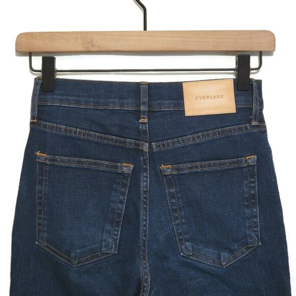 Everlane The Authentic Stretch High Rise Ankle Skinny Blue Denim Jean Size 24 - Picture 9 of 15